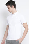 Men Basic White Polo T Shirts
