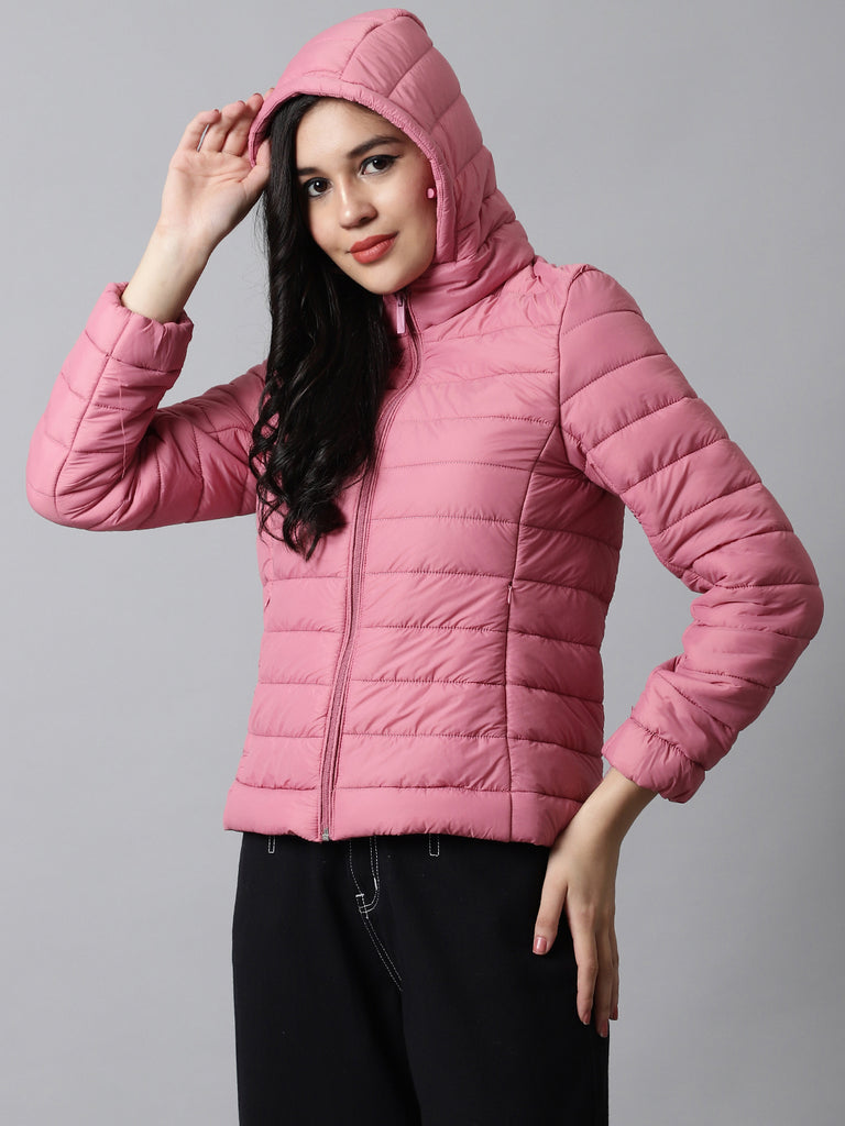 Dark pink clearance puffer jacket