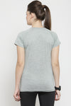 Grey Basic T-Shirts For Women