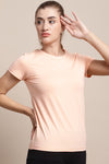Fresh Salmon Color T Shirt For Women