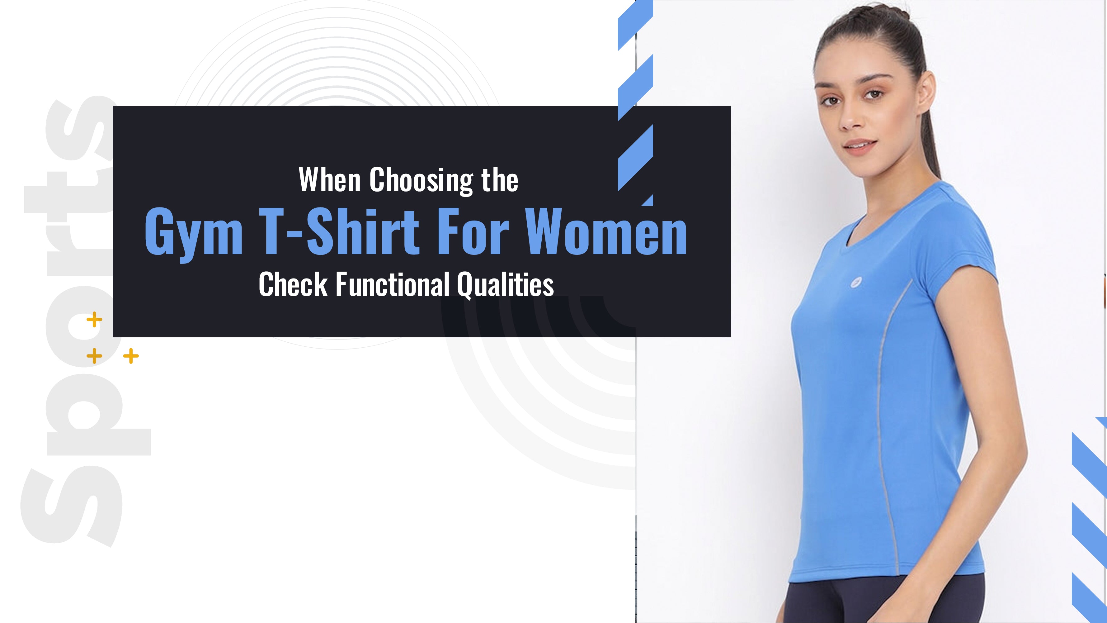 Women's Gym T-Shirt: Check Functional Qualities – bukkumstore