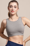 WOMENS BASIC SPORTS BRA WITH HIGH IMPACT BRA CUPS AND BRANDING