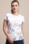 Chest Printed Sports T Shirt For Women