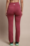 Mauvewood Color  Yoga Pants For Ladies