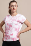 Chest Printed T Shirt For Women