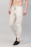 Off White Solid Slim Fit Men Lower