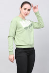 Women Pullover Trypographic Print Sweatshirt