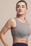 WOMENS BASIC SPORTS BRA WITH HIGH IMPACT BRA CUPS AND BRANDING