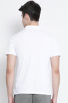 Men Basic White Polo T Shirts