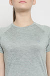 Grey Basic T-Shirts For Women